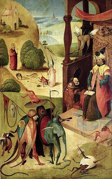 Hieronymus Bosch Saint James and the magician Hermogenes. France oil painting art